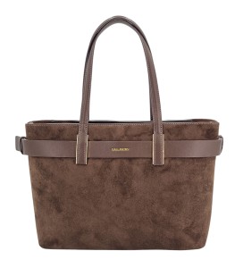 Czekoladowy kuferek A5 torebka damska ekozamsz Gallantry