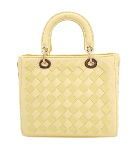 Żółta torebka kuferek w formie pudełka Gallantry